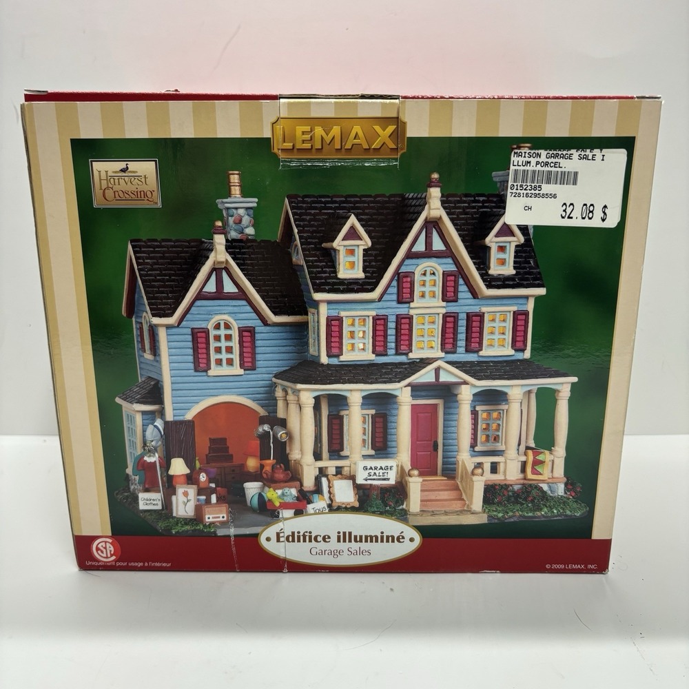 2009 Lemax Harvest Crossing "Garage Sale" Retired 95855 Christmas Village